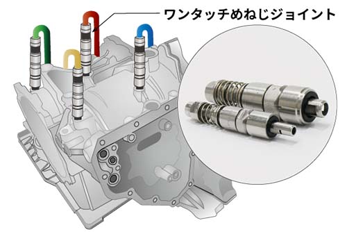 ワンタッチカプラー（気密検査）ワンタッチめねじジョイントFD型