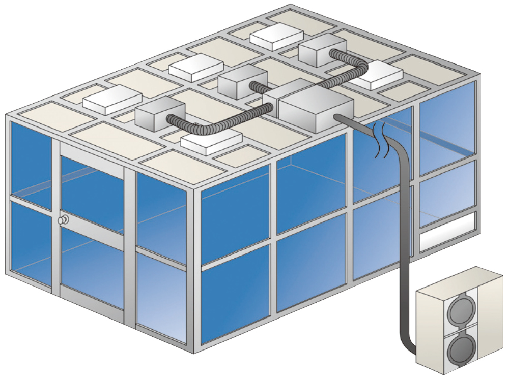 空調付きクリーンブース