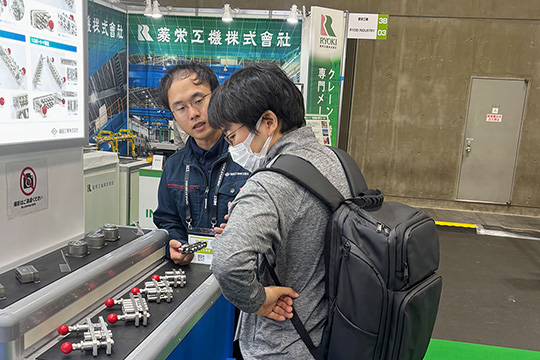 MECT2025(メカトロテックジャパン2025)商談の様子