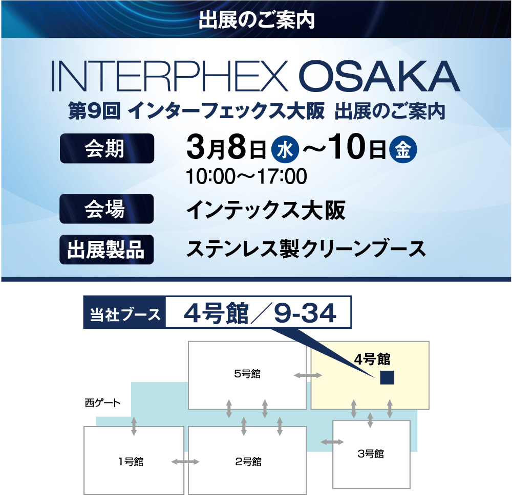 「第9回 インターフェックス大阪」の展示会情報