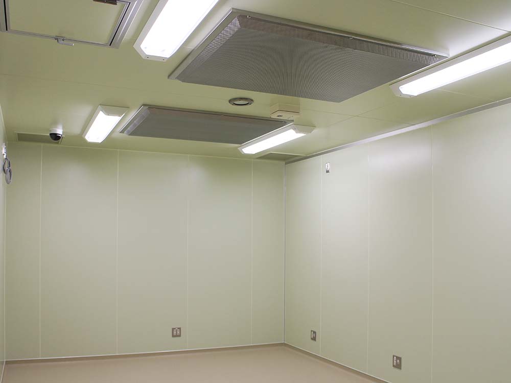 クリーンルームの特徴・自由設計施工(エアフィルター)